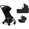 JOOLZ - Trio Aer² Space Black con Navicella e Seggiolino Auto Pebble 360 Pro²