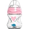 Anteprima Brands Mimic Collection - Biberon rosa con valvola per ridurre le coliche, 150 ml