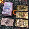 PremiumTech Carte Lenormand Oracolo Vintage 38 pz PET Impermeabili Oro 12x7 cm