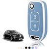 TOOMUME Cover Chiave Auto per Renault Clio 5 Twingo 3 Megane 4 Trafic 3 | Silicone Morbido, Antiurto, Anticaduta, Antigraffio, Custodia Protettiva Chiave per Kangoo Captur Dacia Duster Sandero