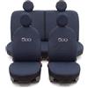 Auto Accessori Lupex Coprisedili Compatibili con 500 dal 2007 al 2024 | Made in Italy, Blu Scuro, Schienale 50-50, Set Completo Anteriori Posteriori e Poggiatesta, Protezioni Sedili