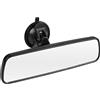SLIIMU Specchietto retrovisore per auto con ventosa, 240 mm, antiriflesso, universale, in vetro bianco, grandangolo, piatto, montato sul parabrezza, per auto, SUV, furgoni