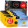 Clikoze Pacchetto di fotocamere usa e getta con fotocamera Novocolor Daylight Monouso, 27 esposizioni e scheda di suggerimenti per fotografia Clikoze (5 fotocamere)