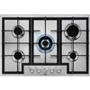 Electrolux HGB75420SM - Piano Cottura 5 Fuochi Gas 75x51 cm Inox