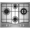 Hotpoint PCN 643N T/IX/HA - Piano Cottura 4 Fuochi a Gas 60 cm (1 Tripla Corona) 64x56 cm Inox