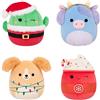 Squishmallows Confezione da 4 pezzi originali Holiday - Peluche ufficiale Jazware (taglia piccola) (escluso Amazon)