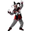 W WIDMANN MILANO Party Fashion - Costume da arlecchino horror per bambini | Set da 5 pezzi, Evil Jester con maschera inquietante, clown malvagio per Halloween, Carnevale e feste a tema horror