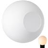 HAMPPLIES Vetro Opaco Bianco Paralume Sferico per Lampade 6-7cm | Diffusione Morbida, Design Moderno Essenziale, Montaggio Semplice, per Zone Pranzo e Camera da Letto