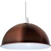 LEDSone Plafoniera Lampada da Parete a Sospensione Industriale Facile da Montare Forma a Cupola Lampada in Metallo Rame Vintage E27 60W per Soggiorno Casa