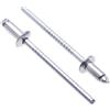 Keple 4.8mm x 10mm Rivetti Ciechi in Acciaio Inox A2, Confezione da 25 - AISI 304 Rivetti per Metallo, Rivetto Cieco a Testa Bombata, Rivetti Pop per Carrozzeria, Chiusura in Metallo - Spingere i Rivetti
