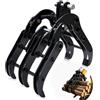 ZLXHFFH Pinza Idraulica per Mini Escavatore 0,8-1,8 Ton, Pinza Professionale per Legno, Rocce, Tronchi e Metalli, Apertura 90 mm, Foro 25 mm, Accessorio Heavy Duty per Escavatore Compatto
