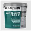 CARSON Acrilgum Flex F Guaina Liquida Impermeabilizzante Fibrata Pedonabile Elastomerica Idrorepellente Tetti Terrazze Campi Cemento Asfalto Alta qualità, Rosso, 20 Kg