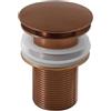 Inbagno Piletta Click Clack Lavabo Oro Rosa Inox Como Ø6,6 Cm