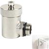 MIGUBIGU 1PCS Valvola Termosifone 1/2,Valvola di Sfogo Aria Automatica DN15 | Valvole Termosifoni 1/2 in Ottone per Impianti di Riscaldamento e Caldaie, Fino a 10 Bar, Temperatura di Lavoro di 95°C