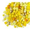 Anktily 200g Piastrelle Mosaico Vetro di Cristallo, Colori Misti Irregolari Tessere Mosaico Piccoli Pezzi di Vetro, Piastrelle Assortite per Lavori Artigianali,Decorazioni(Giallo)