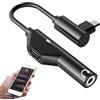 Generic Connettore USB C a Jack per Cuffie, Adattatore Jack per Cuffie Multifunzione da 3,5 mm, Connettore per Microfono da USB C a AUX 2 in 1 con Ricarica Rapida per Stereo
