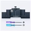 UP PARTS Batteria compatibile con Apple A1618 A1494 compatibile per MacBook Pro Retina 15 A1398, Late 2013-Mid 2014 Li-Polymer, 11,26V, 8800mAh, 99Wh, (NP801 Solutions) Kit di montaggio.
