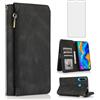 Asuwish Custodia per Huawei P30 Lite, custodia e pellicola protettiva per carte di credito, pieghevole, in pelle, supporto HuweiP30Lite Hawaii P 30 Nova 4E MAR-LX1A MAR-LX1B