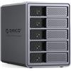 ORICO Docking Station per Disco Rigido Alluminio da 3,5 Pollici SATA a USB 3.0, 5 Slot per SSD/HDD, con Alimentatore e Ventola, Supporta RAID 0/1/5/10 (9858RU3)