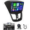 Hikity Autoradio Peugeot 207 2006-2010 Android 15 CarPlay Android Auto | 2+32 GB, GPS, con Wireless Carplay Android Auto Radio FM/RDS WiFi + Retrocamera + MIC - Autoradio 2DIN 9″