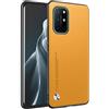 HAFFAN Custodia Cover Protettiva per Cellulare per OnePlus 8T / OnePlus 9R (6.55 inches), Stile Similpelle - Giallo