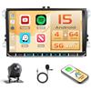 Ohradio Autoradio Android 15 9 per VW Golf Wireless CarPlay | 4+64G. Anche per Passat, Tiguan, Polo, Caddy, Seat Leon, Toledo, Skoda Fabia. Android Auto, BT, FM/RDS, Retrocamera, MIC