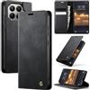 Azororo Cover per Xiaomi 17T 5G, Premium PU Pelle Custodia, Magnetica Carta Fessura Portafoglio Case, Flip Cavalletto Custodia per Xiaomi 17T - Nero