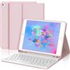 JADEMALL Custodia Tastiera per iPad 9.7 6a/5a Generazione 2018/2017, iPad Air 2/1 | Italiana QWERTY Tastiera Bluetooth Magnetica Staccabile con Portapenne per iPad 6/5 Generazione 9.7 Pollici, Rosa