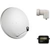 emme esse KIT PARABOLA SATELLITARE DA 60 CM SKY CON ILLUMINATORE LNB 1 USCITA E SAT FINDER GBC