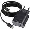 Acce2S Caricatore tablet USB-C 45W con cavo 2m di ricarica rapida e adattatore QC | Per Samsung Galaxy Tab S11 Ultra S10 FE+ Lite, Xiaomi Pad 8 Redmi 2 9.7 Pro, Lenovo Idea