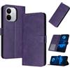 PanXCase Cover Libro per Xiaomi Redmi Note 17 Pro 5G | Custodia Wallet in Pelle PU, Funzione Supporto, 3 Scomparti Portacarte, Chiusura Magnetica, Case Antiurto, Purple