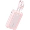 Anker Zolo Power Bank Aggiornamento 2025 20000mAh(Rosa) | Ricarica Rapida da 45W, 2 Cavi USB C, per iPhone Serie 17/16, Galaxy, MacBook e Altri