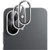 GIOPUEY 2 Pezzi Pellicola Fotocamera Compatibile con Xiaomi Poco X8 PRO Max, [Protezione Completa][Doppia Protezione] Metallo + Vetro Temperato, Protezione Fotocamera - Silver