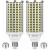 DragonLight Lampadine LED a pannocchia super luminose da 60 W (ricambio MH/HPS da 200 Watt), attacco grande E27/E40, luce diurna 6000 K, 7200 lm, per illuminazione di grandi aree [confezione doppia]