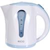 ECG RK 1022 - Bollitore in plastica, 1 litro, colore: Blu/Bianco