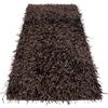 Tex family Tappeto Shaggy Marrone Moderno - Pelo 6 cm, Antiscivolo, 12 misure - Poliestere/Cotone - Fatti in India - Cm. 140x200