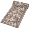 Mazovia Tappeto Passatoia Corridoio 67x250cm Crema Classico Retrò Anni 90 | Tappeto Passatoia per Cucina Lavanderia Camera da Letto Beige Antiscivolo Base in Gomma Facile da Pulire Venduto al Metro