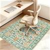 Edlbaegy Tappeto Sedia Ufficio 120x150cm Beige Antiscivolo Tappeto Salvapavimento per Pavimenti Duri Vintage Tappeto Sedia Gaming Protettivo per Pavimenti Duri Parquet Piastrelle
