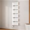 EMKE Scaldasalviette Elettrico 160x50 cm Bianco,1000 W | Porta-Asciugamani Riscaldante con Termostato WiFi,Termoarredo Elettrico per Bagno