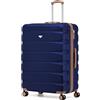 Flight Knight Valigia Extra Grande Leggera ABS Rigido 4 Ruote Approvata per oltre 100 Compagnie easyJet British Airways Ryanair Jet2 Emirates Bagaglio da Stiva XL 29 Pollici