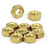 Merriway BH06809 Dadi completi esagonali in ottone massiccio M4 tono oro