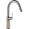 SCHOCK Rubinetto da cucina SC-520 Twilight - Rubinetto marrone ad alta pressione con doccetta estraibile e connettori standard