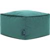 icon Amara Pouf Poggiapiedi, Pouf Velluto Sgabello e Riempimento, Ottanio | Prodotto in Europa, Piccolo Pouf Sacco, Tessuto di Velluto Morbido, Pouf Sgabello per Camera da Letto e Soggiorno