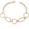 Generico Bracciale Donna Cerchi Intrecciati, Placcato 18k o Placcato Platino, Gioiello Elegante per lei
