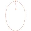 day berlin day.berlin collana Ida da donna placcata oro 18k, 45+5cm regolabile, catena ritorta con piccoli fiori, senza ciondolo, acciaio inox 316L, senza nichel e resistente all'acqua