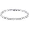 Ciabalù Bracciale Tennis Donna Uomo Braccialetto Unisex Brillantinato con Strass Regolabile dai 17 ai 19cm Chiusura con Gancio a Incastro, Elegante e Leggera Idea Regalo