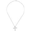 Breil, Collezione Alchemy, Collana Donna, Collana in Acciaio Lucido Silver con Pendente a Forma di Croce Fluida, Lunghezza Regolabile fino a 50 cm, Idea Regalo Donna