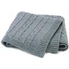 Odot Coperta Bimbo in Maglia per bambino, Odot Soffice Dormire di Coperta Unisex Neonato Attività all'aperto Morbida Swaddle Perfetta per Culla, Carrozzina, Lettino Coperta (Grigio,100 x 80 cm)