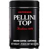 Pellini Caffè Top 100% Arabica, Caffè Macinato per Moka dall'Aroma Intenso e Avvolgente, Miscela 100% Arabica a Tostatura Delicata, Confezione da 250g