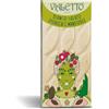 Vialetto Tavoletta di Cioccolato Bianco Salato con Granella di Pistacchi e Mandorle - Confezione da 90 Grammi, Senza Glutine - Dalla Fantasia di Adelina